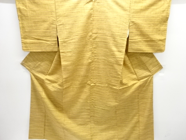 JAPANESE KIMONO / ANTIQUE KIMONO / SILK / TSUMUGI / WOVEN STRIPE